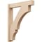 Ekena Millwork 6-in W x 32-in D x 40-in H Balboa Block Rough Cedar Woodgrain TimberThane Outlooker, Primed Tan OUTUR060X32X40BOA44RCPR - alternate 1
